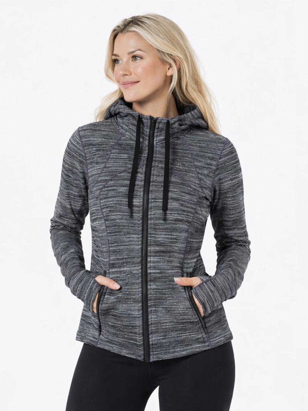 Lululemon Hooded Define Jacket Size 4 – Grey Space Dye – Excellent Condition